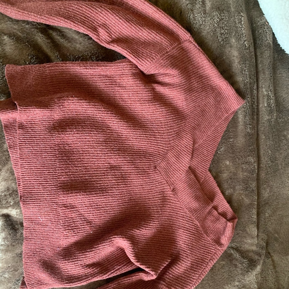 dark pink sweater
